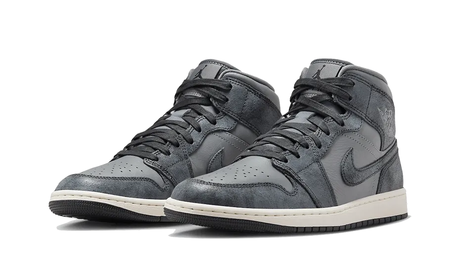 Air Jordan 1 Mid Distressed Smoke Grey