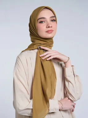 AIRY VOILE SCARF PLAIN BRONZE