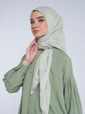 AIRY VOILE SCARF PLAIN SHEER GREEN