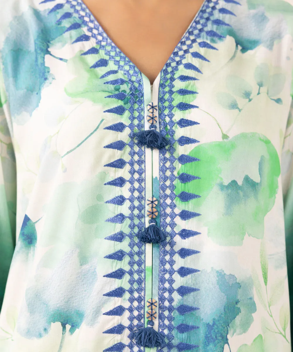 Embroidered Arabic Lawn Shirt