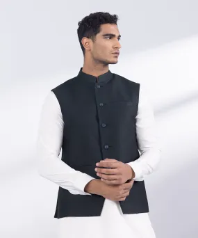 Embroidered Wash & Wear Waistcoat