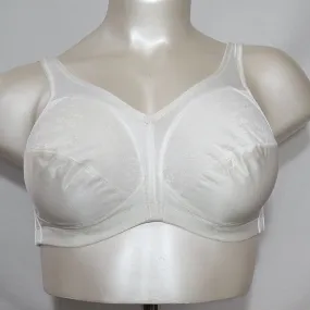 Exquisite Form 5100548 548 Fully Floral Lace Wire Free Bra 44C White NEW WITHOUT TAGS