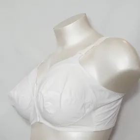 Exquisite Form 530 Front Close Poiny Bullet Wire Free Bra 42D White NEW WIT TAGS