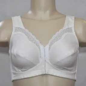 Exquisite Form 531 Cotton Front Close Wire Free Bra 38B White NEW withOUT Tags