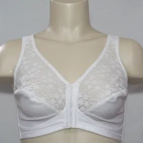 Exquisite Form 565 Posture Front Close Wire Free Bra 34C White NEW WITHOUT TAGS