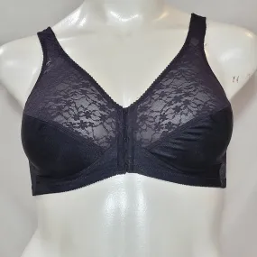 Exquisite Form 565 Posture Front Close Wire Free Bra 36B Black NEW WITHOUT TAGS