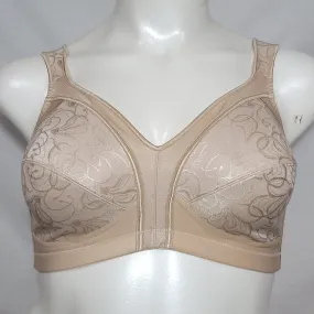 Exquisite Form 706 5100706 Wire Free Bra 38DD Nude NEW WITHOUT TAGS