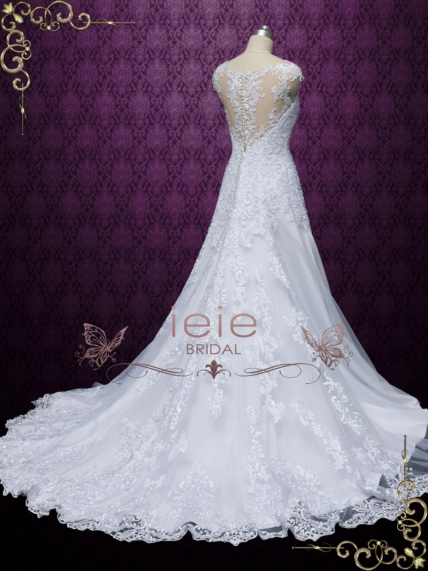 Exquisite Lace Back Wedding Dress VERINA