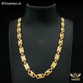 Freemen Elegant Nawabi Lotus Chain Gold Plated- FMGC14