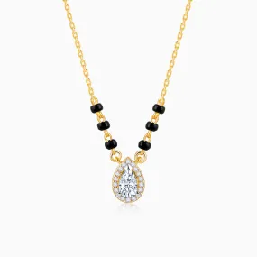 Gold Elegant Drop Diamond Mangalsutra