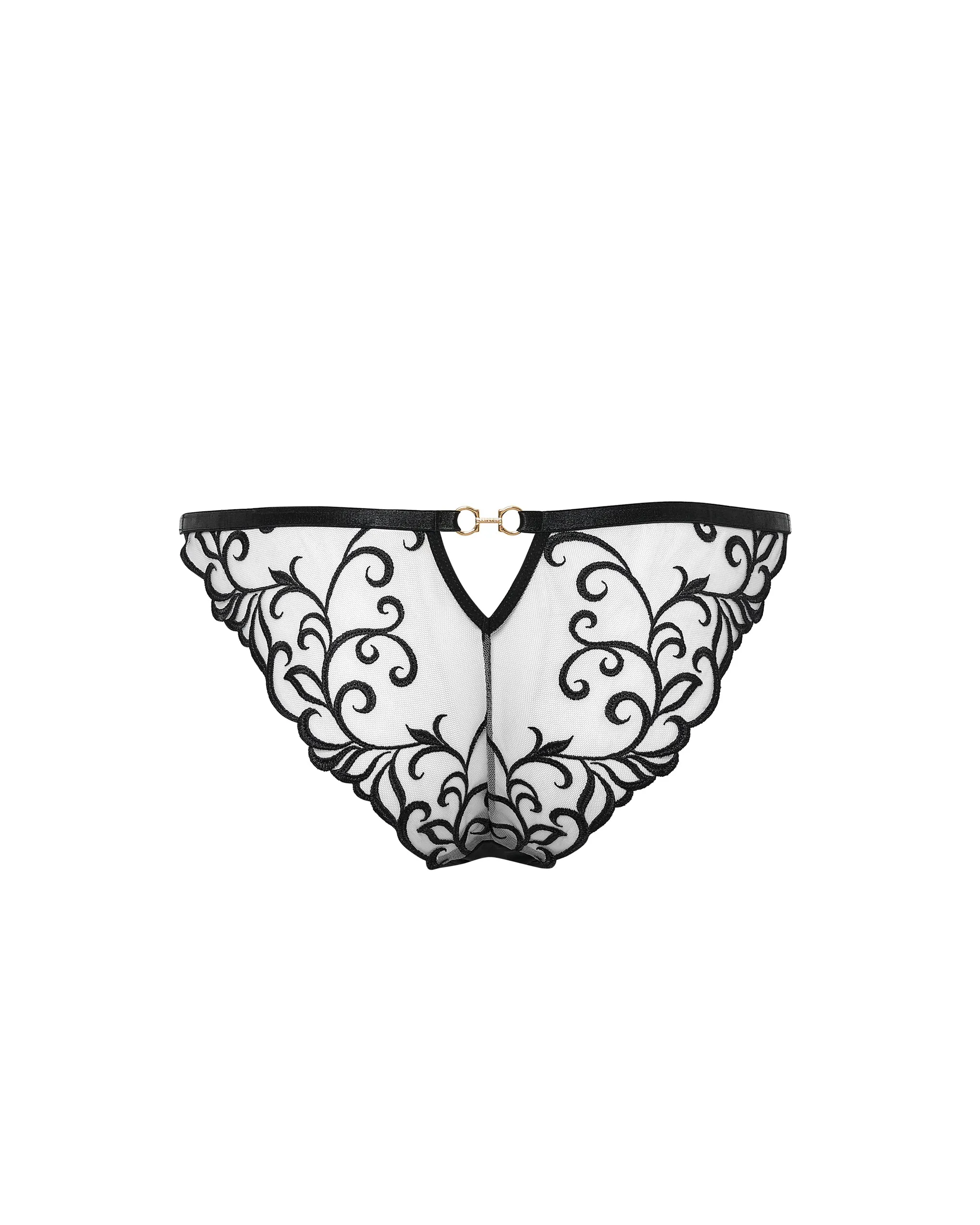 Harriet Eco Brief Black/Sheer