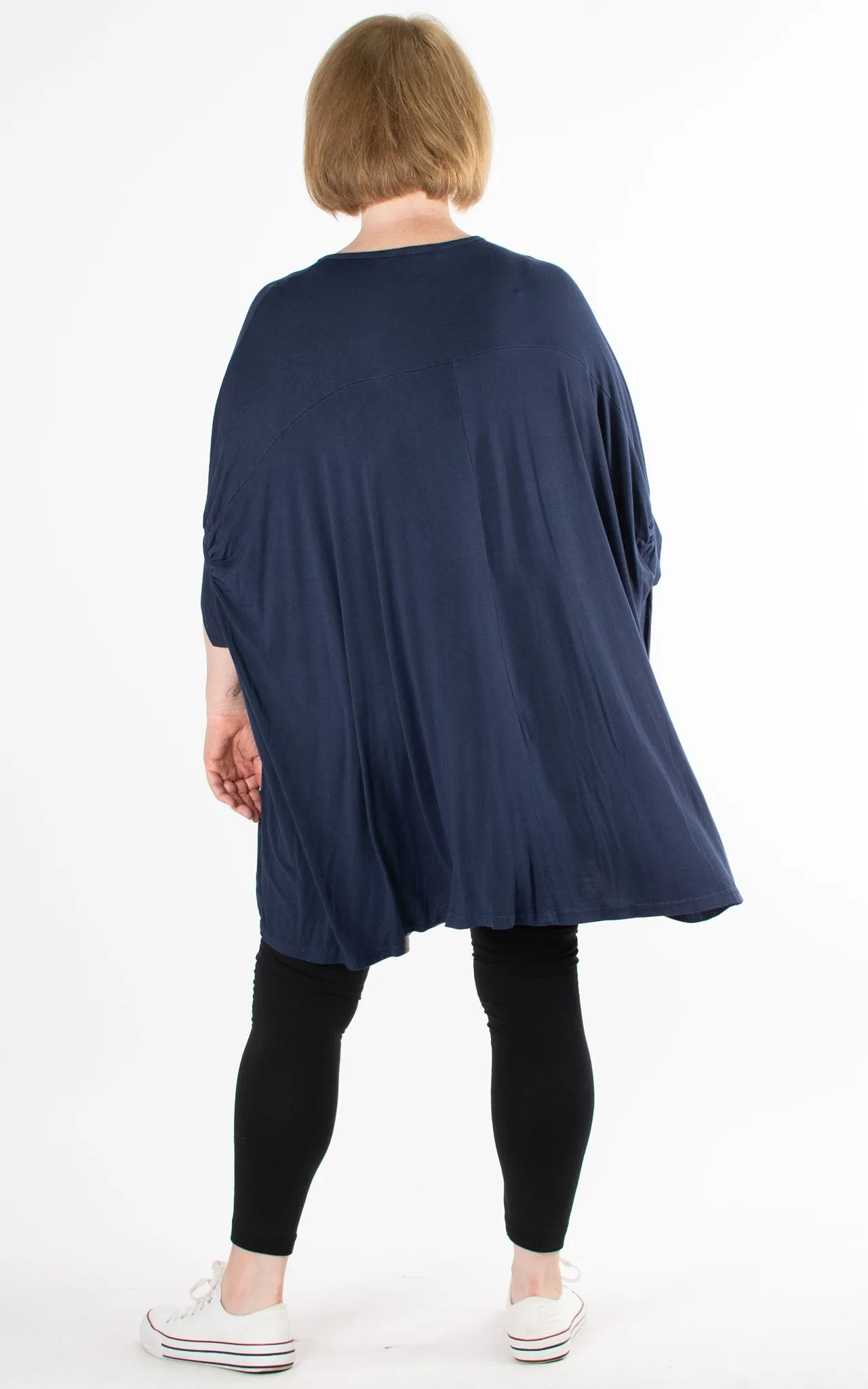 Jersey Plain Top | Navy