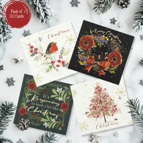 Luxury Christmas Cards - Pack of 20