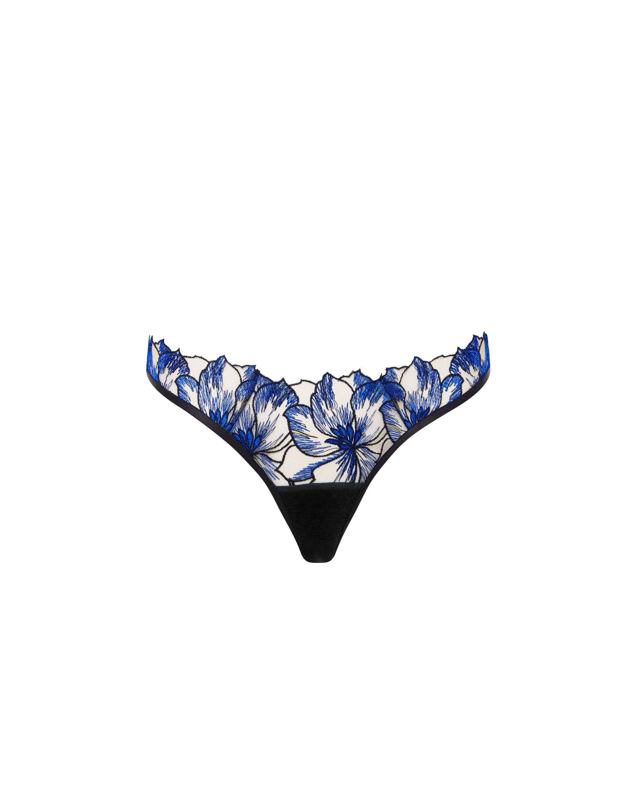 Lyandra Brief Egyptian Blue/Black/Sheer