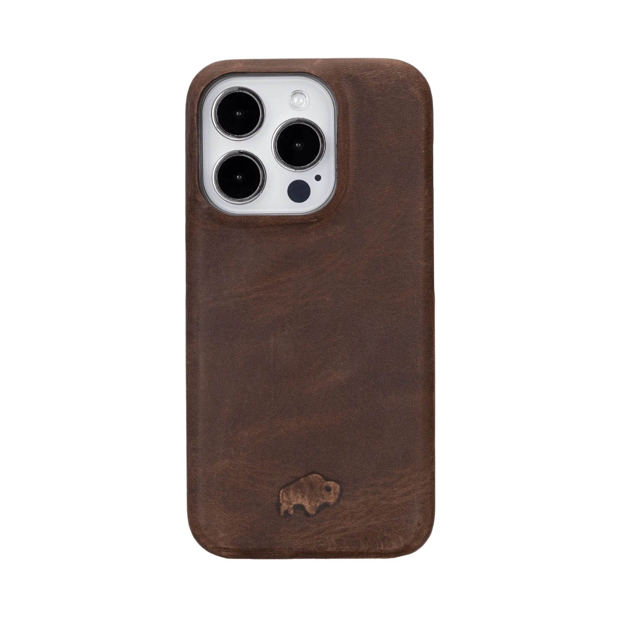 Mason iPhone 15 Pro Case, Distressed Coffee