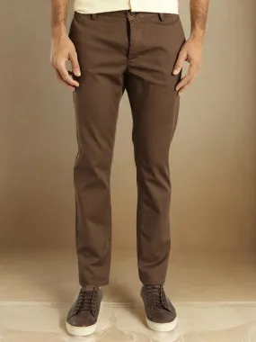 Men Brooklyn Fit Polyester Blend Trouser