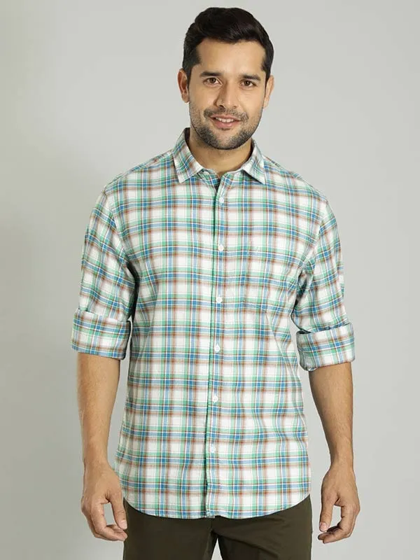 Men Checked Full Sleeve Cotton Shirt