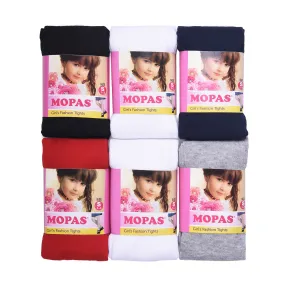 MOPAS GIRL'S PLAIN TIGHTS (GT100_ASST)