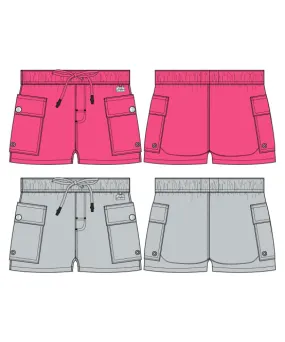 Naked Truth Capsule Sheer Cargo Shorts