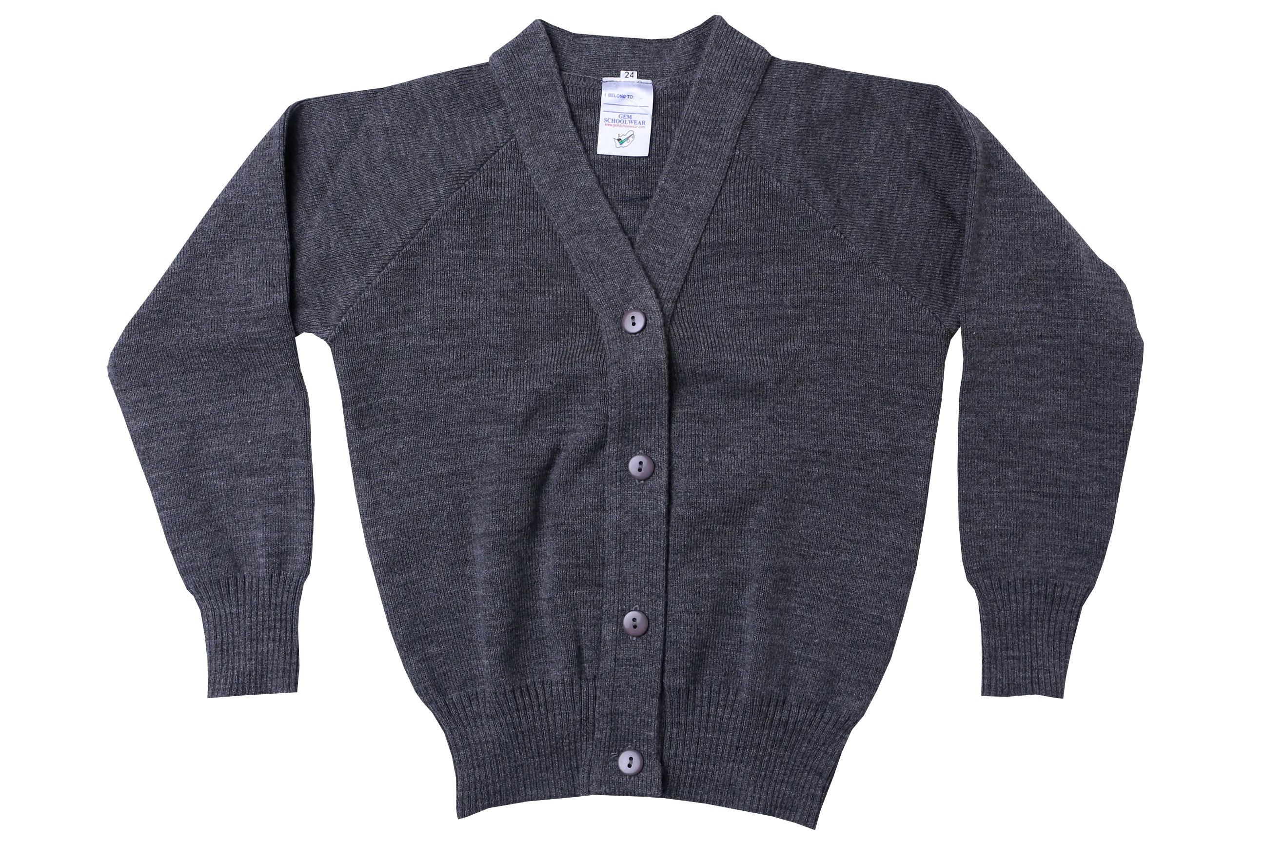 Plain Cardigan - Grey