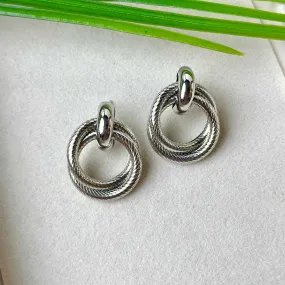 Plain Metallic Studs (Silver)