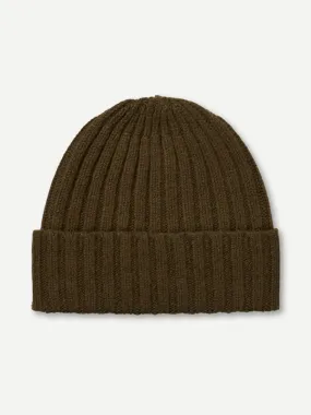 PLAIN RIBBED HAT MILITARY