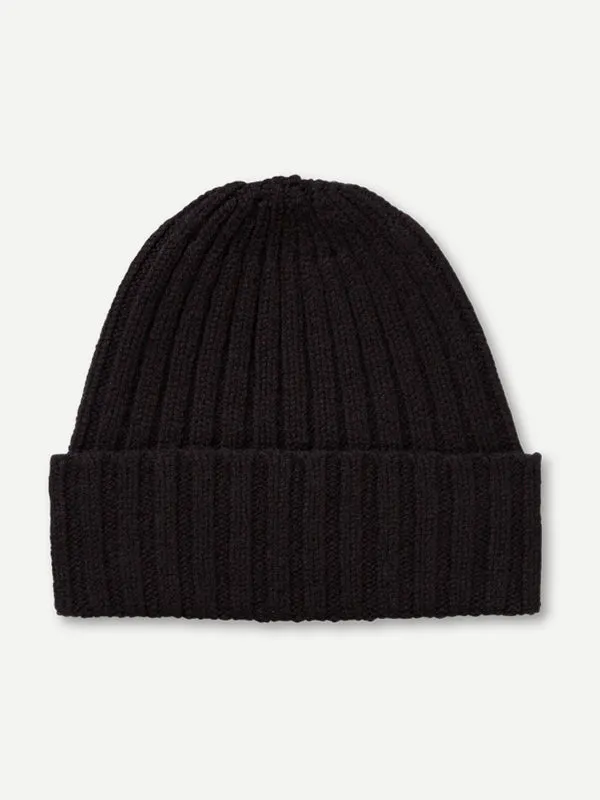 PLAIN RIBBED HAT NIGHTSKY