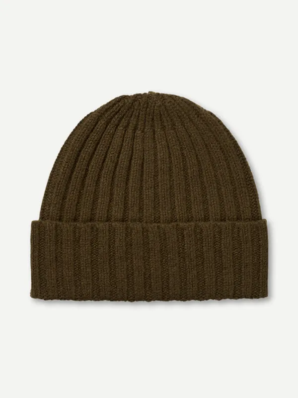 PLAIN RIBBED HAT NIGHTSKY