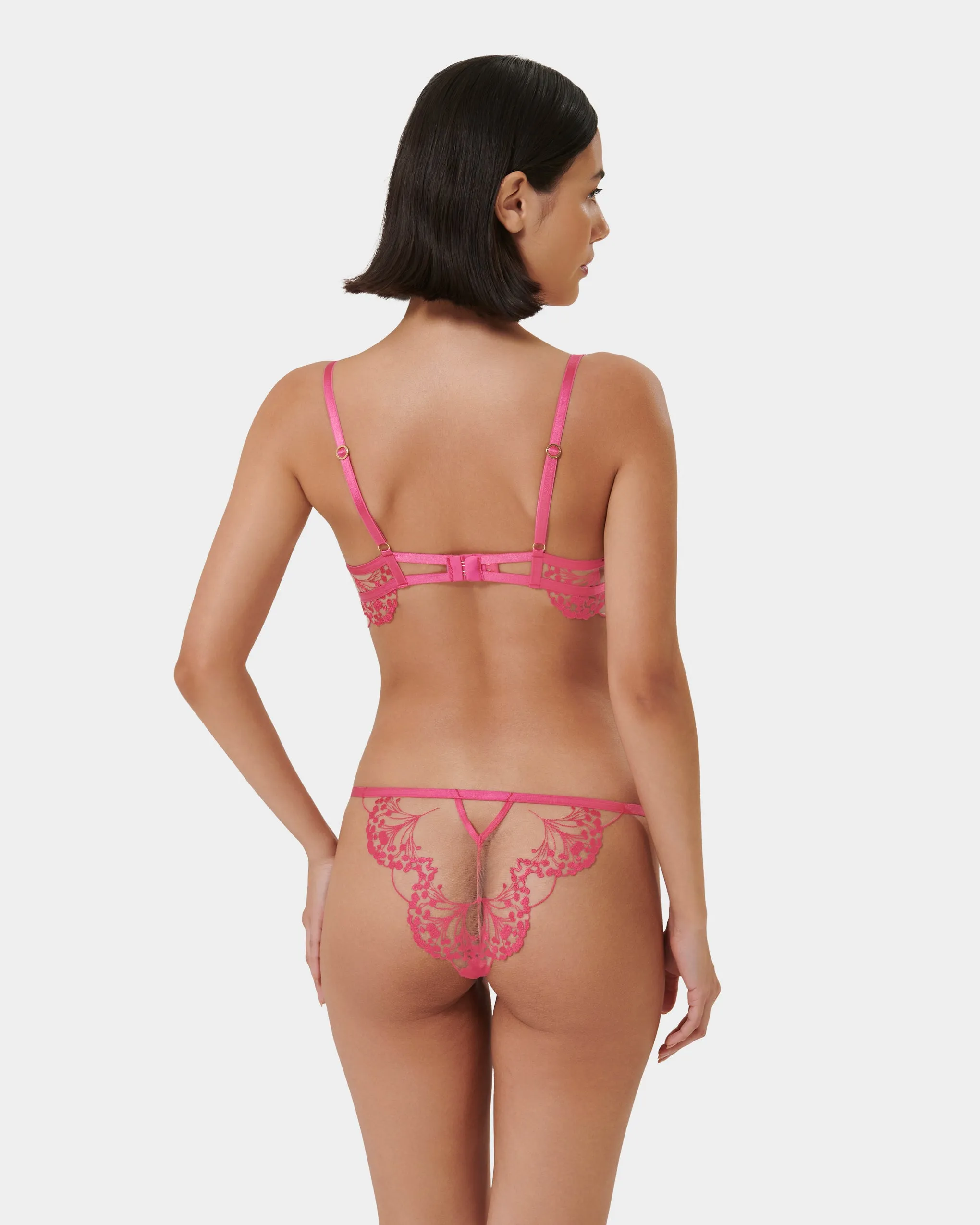 Set: Marisa Eco Fuchsia Pink/Sheer