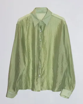 Sheer Green Oversized Top