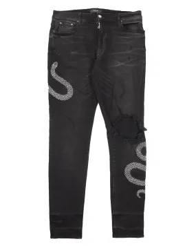 'Snake' Distressed Jean