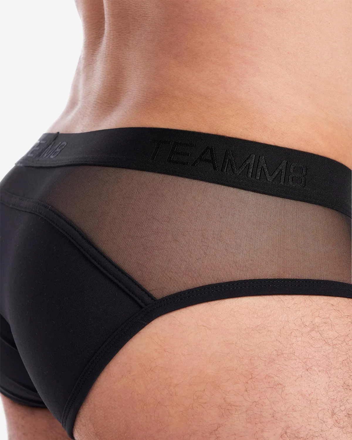 Teamm8 Score Sheer brief mesh black