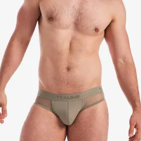 Teamm8 Score Sheer jockstrap mesh army green